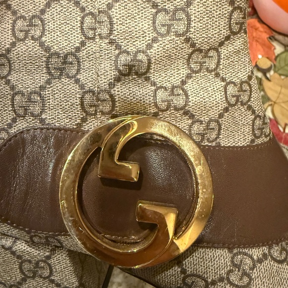 Gucci GG Canvas with Chocolate Leather and Mettalic Accents Booties 38.5 - Picture 9 of 9